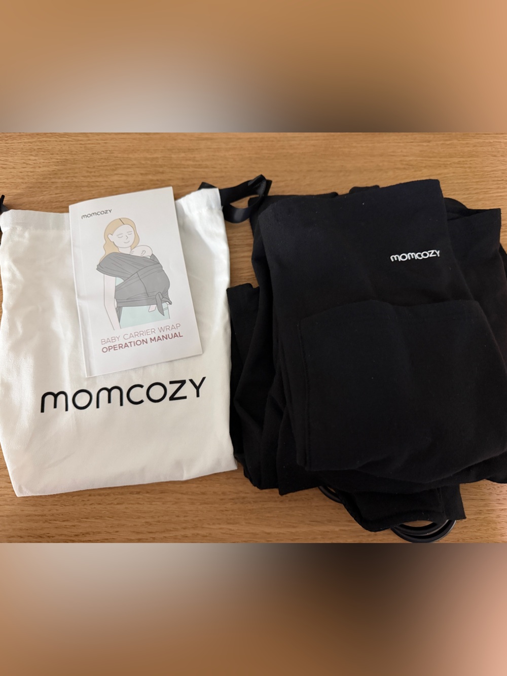 Momcozy Black Wrap Carrier